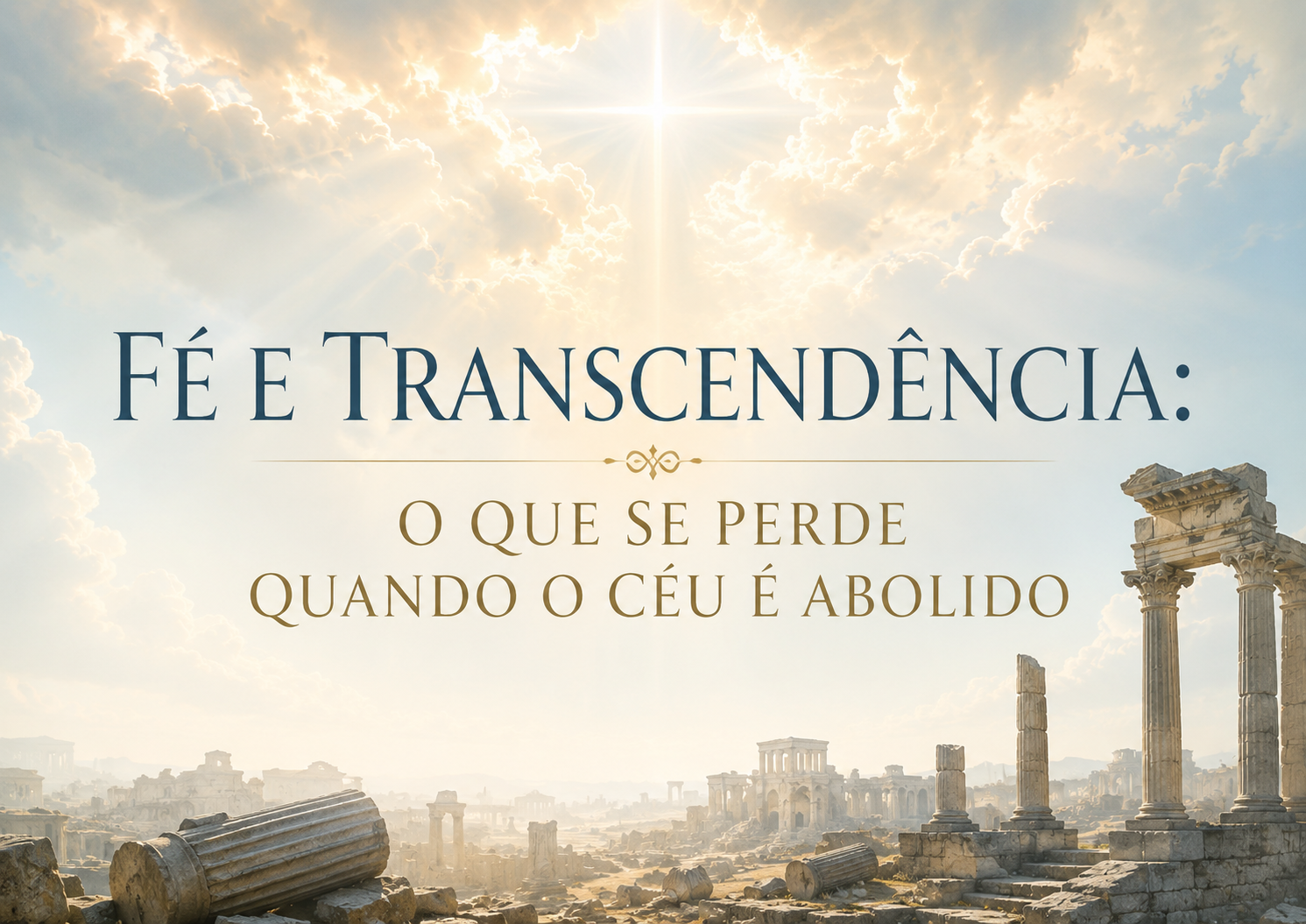 FÉ E TRANSCENDÊNCIA: O QUE SE PERDE QUANDO O CÉU É ABOLIDO